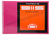 P80975 - User and technical manual for your vehicle in english 911 s 1969 for Porsche 
