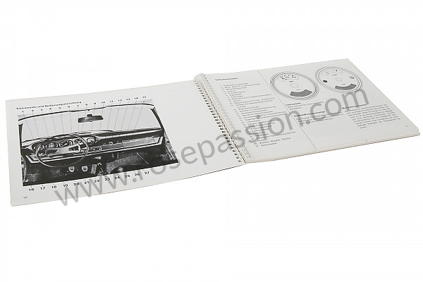 P80896 - Manual utilização e técnico do seu veículo em alemão 912 1969 para Porsche 