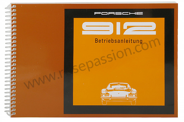 P80896 - Manuale d'uso e tecnico del veicolo in tedesco 912 1969 per Porsche 912 • 1969 • 912 1.6 • Coupe • Cambio manuale 5 marce