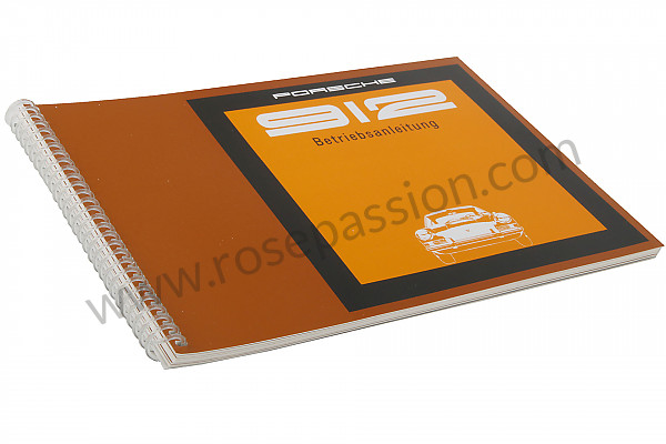 P80896 - Manuale d'uso e tecnico del veicolo in tedesco 912 1969 per Porsche 912 • 1969 • 912 1.6 • Coupe • Cambio manuale 5 marce