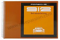 P80896 - User and technical manual for your vehicle in german 912 1969 for Porsche 