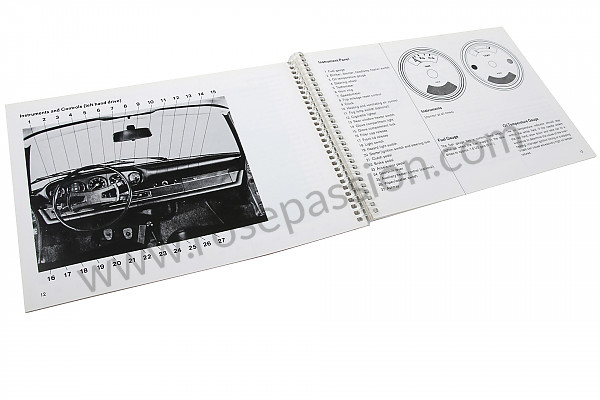 P80933 - Betriebsanleitung und technisches handbuch für ihr fahrzeug auf englisch 912 1969 für Porsche 