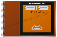 P80933 - User and technical manual for your vehicle in english 912 1969 for Porsche 