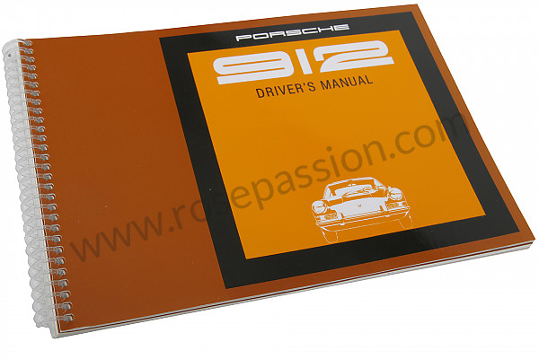 P80933 - User and technical manual for your vehicle in english 912 1969 for Porsche 