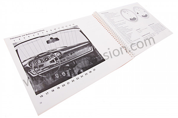 P86122 - Betriebsanleitung und technisches handbuch für ihr fahrzeug auf deutsch 911 t 1970 für Porsche 