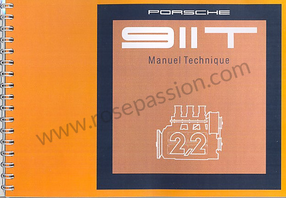 P80924 - Manuale d'uso e tecnico del veicolo in francese 911 t 1970 per Porsche 
