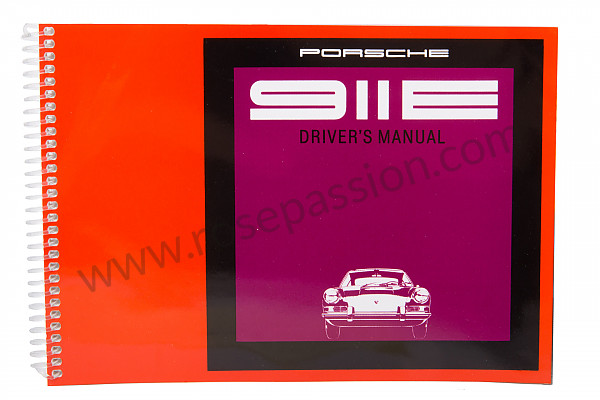 P80901 - User and technical manual for your vehicle in english 911 e 1970 for Porsche 