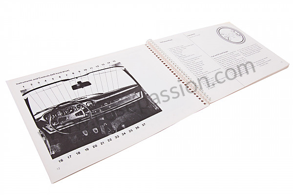 P80901 - User and technical manual for your vehicle in english 911 e 1970 for Porsche 