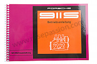 P213490 - User and technical manual for your vehicle in german 911 s 1970 for Porsche 