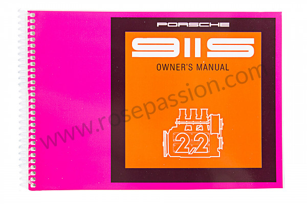 P80976 - Manuel utilisation et technique de votre véhicule en anglais 911 S 1970 pour Porsche 
