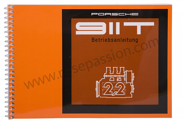 P80931 - Manuale d'uso e tecnico del veicolo in tedesco 911 t 1971 per Porsche 