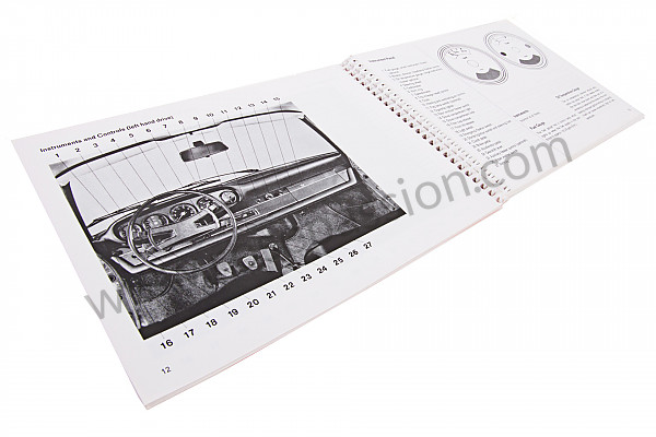 P80974 - Manuale d'uso e tecnico del veicolo in inglese 911 t 1971 per Porsche 