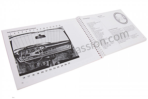 P80977 - Gebruiks- en technische handleiding van uw voertuig in het engels 911 e 1971 voor Porsche 