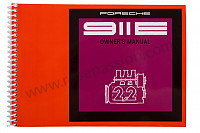 P80977 - User and technical manual for your vehicle in english 911 e 1971 for Porsche 