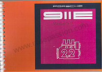 P80923 - User and technical manual for your vehicle in french 911 e 1971 for Porsche 