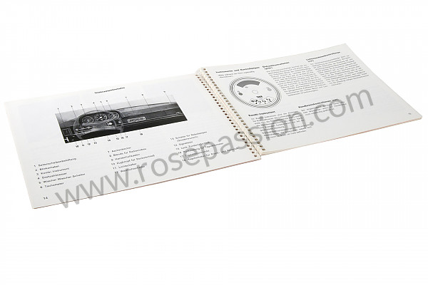 P85083 - Manuale d'uso e tecnico del veicolo in tedesco 914 1971 per Porsche 