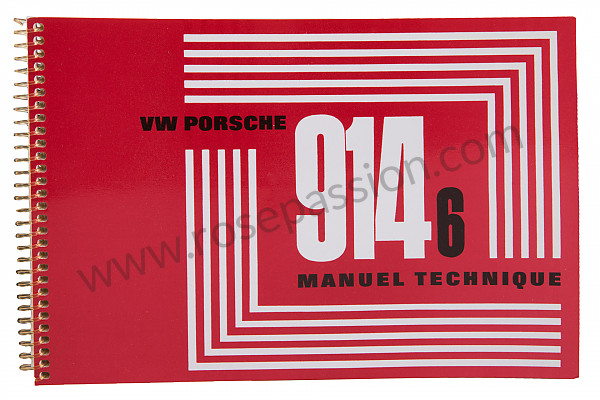 P85085 - Betriebsanleitung und technisches handbuch für ihr fahrzeug auf französisch 914-6 1971 für Porsche 