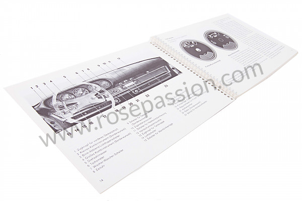 P80922 - Betriebsanleitung und technisches handbuch für ihr fahrzeug auf deutsch 911 t 1972 für Porsche 