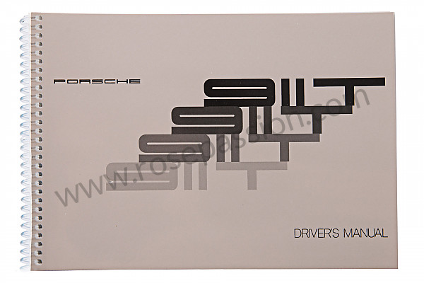 P85086 - User and technical manual for your vehicle in english 911 t 1972 for Porsche 