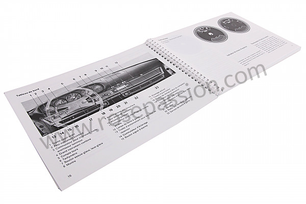 P80943 - Manuale d'uso e tecnico del veicolo in francese 911 e 1972 per Porsche 