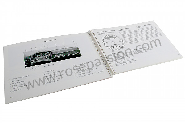 P80912 - Manual de utilización y técnico de su vehículo en alemán 914 1972 para Porsche 