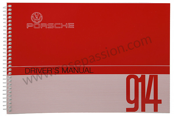 P213494 - User and technical manual for your vehicle in english 914 1972 for Porsche 