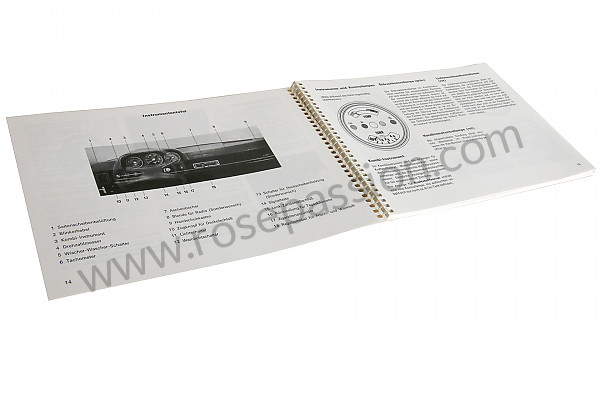 P85088 - Manuale d'uso e tecnico del veicolo in tedesco 914-6 1972 per Porsche 