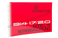 P79141 - Manuel utilisation et technique de votre véhicule en allemand 914 1973 pour Porsche 