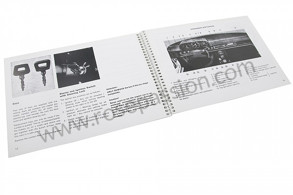P80938 - Betriebsanleitung und technisches handbuch für ihr fahrzeug auf englisch 914 1974 für Porsche 