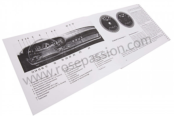 P85092 - Betriebsanleitung und technisches handbuch für ihr fahrzeug auf deutsch 911 / 75 911 carrera für Porsche 911 G • 1975 • 2.7 • Targa • Automatikgetriebe