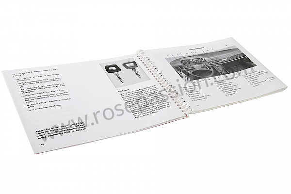 P86128 - User and technical manual for your vehicle in german 914 1975 for Porsche 