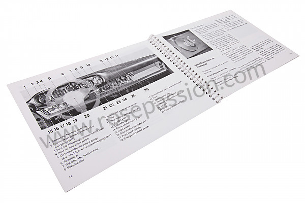 P86130 - User and technical manual for your vehicle in english 911 / 76 carrera 3,0 for Porsche 