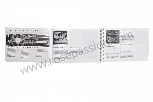 P86132 - User and technical manual for your vehicle in french 911 / 77 carrera 3,0 for Porsche 