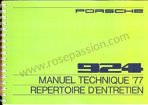 P81227 - Handleiding en onderhoudsboekje wagen voor Porsche 
