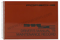 P81164 - Manuale d'uso e tecnico del veicolo in inglese 911 sc 1978 per Porsche 