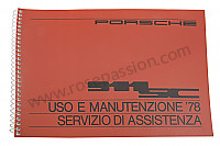 P85096 - Manual utilização e técnico do seu veículo em italiano 911 sc 1978 para Porsche 911 G • 1978 • 3.0sc • Coupe • Caixa manual 5 velocidades