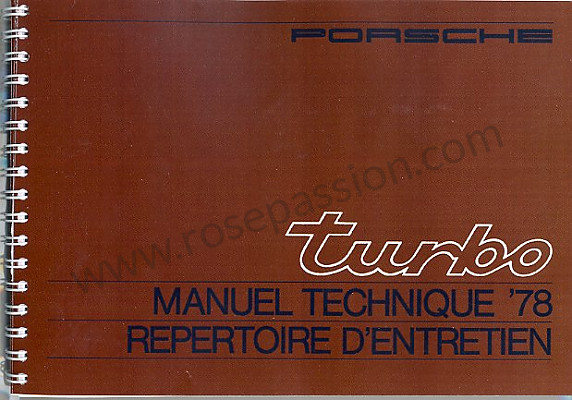 P81151 - Manuel utilisation et carnet entretien de votre véhicule pour Porsche 