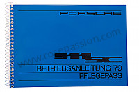 P81125 - Manuale d'uso e tecnico del veicolo in tedesco 911 sc  1979 per Porsche 