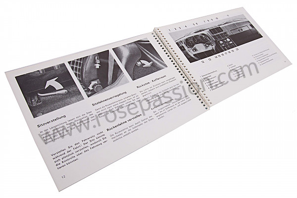 P81247 - Manuale d'uso e tecnico del veicolo in tedesco 924 turbo 1979 per Porsche 