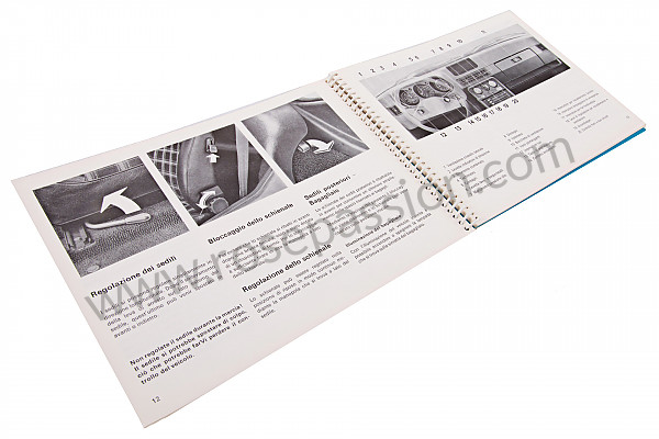 P81234 - Gebruiks- en technische handleiding van uw voertuig in het italiaans 924 turbo 1979 voor Porsche 924 • 1979 • 924 2.0 • Coupe • Manuele bak 5 versnellingen