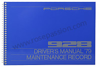 P81160 - Manuel utilisation et technique de votre véhicule en anglais 928 1979 pour Porsche 