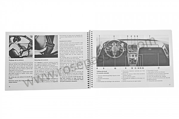 P81133 - Manual de utilización y técnico de su vehículo en francés 928 1979 para Porsche 928 • 1979 • 928 4.5 • Coupe • Caja manual de 5 velocidades