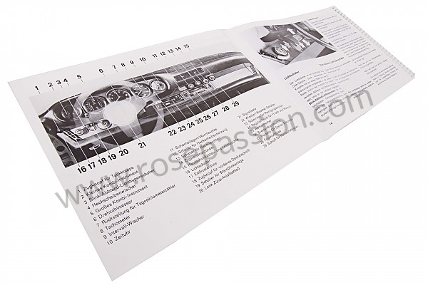 P81210 - Manual utilização e técnico do seu veículo em alemão 911 turbo  1979 para Porsche 