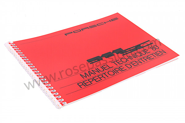 P81184 - User and technical manual for your vehicle in french 911 sc 1980 for Porsche 