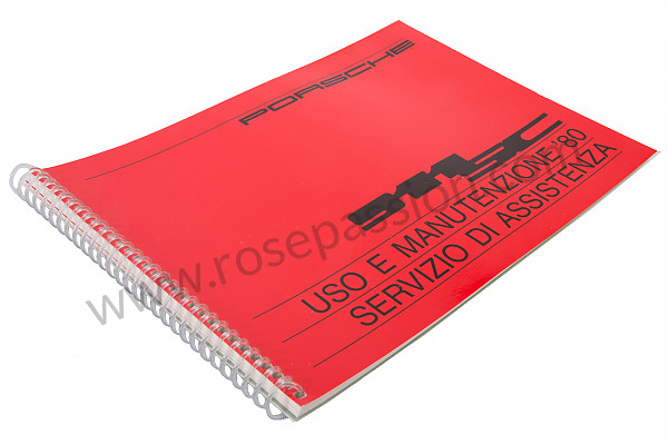 P81168 - User and technical manual for your vehicle in italian 911 sc 1980 for Porsche 