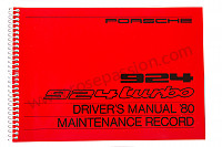 P85101 - User and technical manual for your vehicle in english 924 turbo 1980 for Porsche 