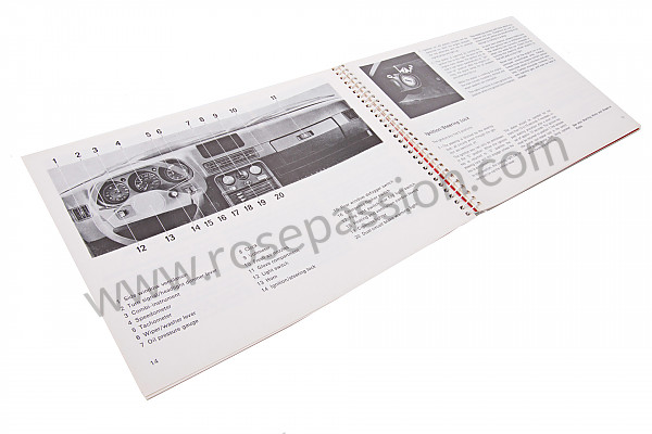 P85101 - User and technical manual for your vehicle in english 924 turbo 1980 for Porsche 