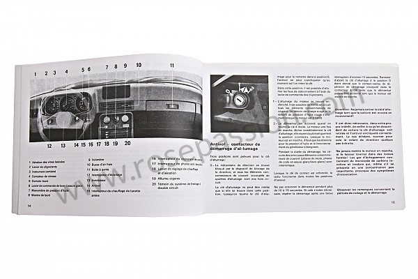 P85102 - Manual de utilización y técnico de su vehículo en francés 924 turbo 1980 para Porsche 924 • 1980 • 924 turbo • Coupe • Caja manual de 5 velocidades