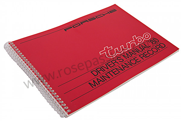 P81122 - Betriebsanleitung und technisches handbuch für ihr fahrzeug auf englisch 911 turbo  1980 für Porsche 