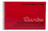 P81122 - Manuel utilisation et technique de votre véhicule en anglais 911 turbo 1980 pour Porsche 